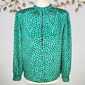 Vintage Jaclyn Smith Secretary Blouse Size 12